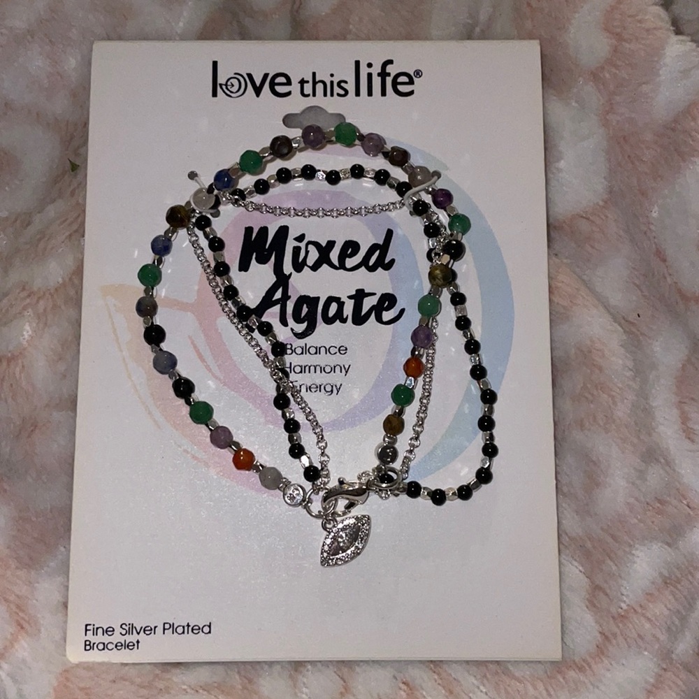 Mixed agate bracelet